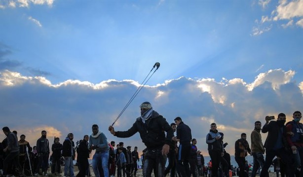 Foto - Yer Gazze: Protestolarda Türk bayrağı açtılar