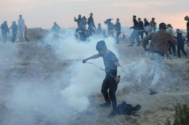 Foto - Yer Gazze: Protestolarda Türk bayrağı açtılar