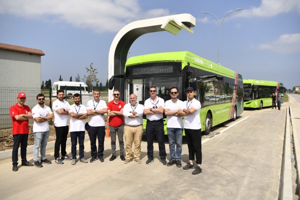 Foto - Yerli elektrikli otobüsler, TEKNOFEST'e damga vurdu