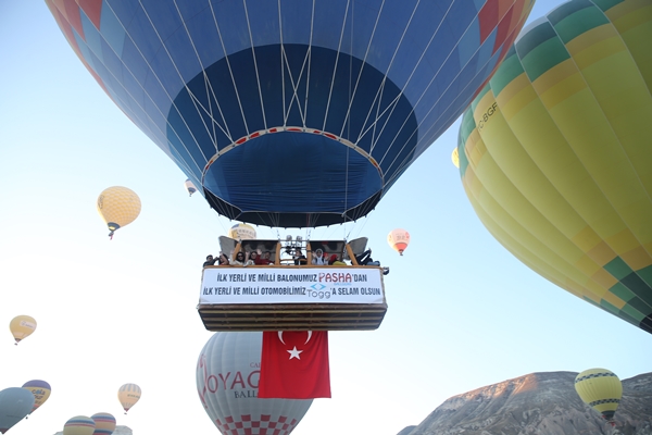Foto - Yerli sıcak hava balonu TOGG için havalandı