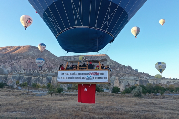 Foto - Yerli sıcak hava balonu TOGG için havalandı
