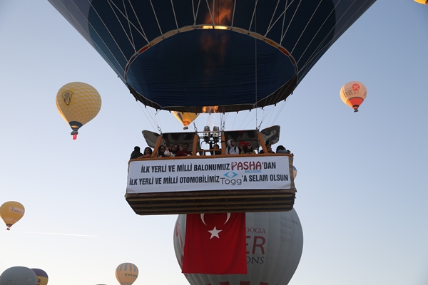 Foto - Yerli sıcak hava balonu TOGG için havalandı