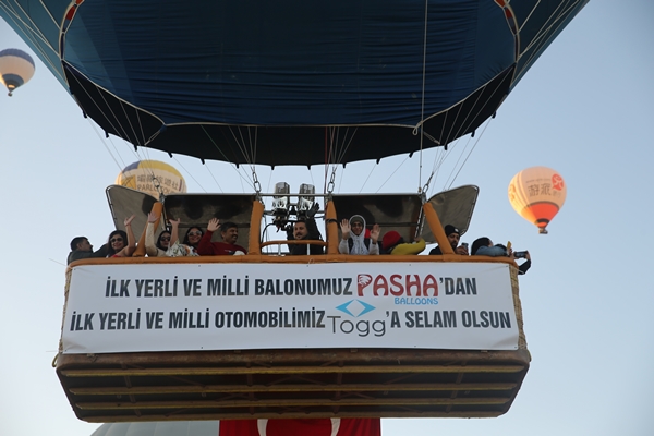 Foto - Yerli sıcak hava balonu TOGG için havalandı