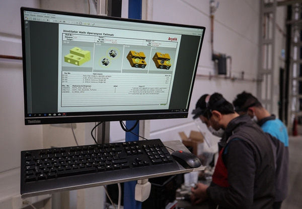 Foto - Yerli solunum cihazının üretim aşamaları böyle görüntüledi