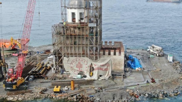 Foto - Yıkıldı diyenlere... Kız Kulesi'nde kubbe ortaya çıktı