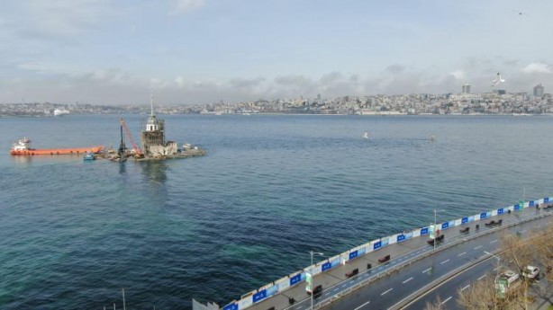 Foto - Yıkıldı diyenlere... Kız Kulesi'nde kubbe ortaya çıktı