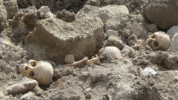 Yıkım çalışmasında insan kemikleri ortaya çıktı