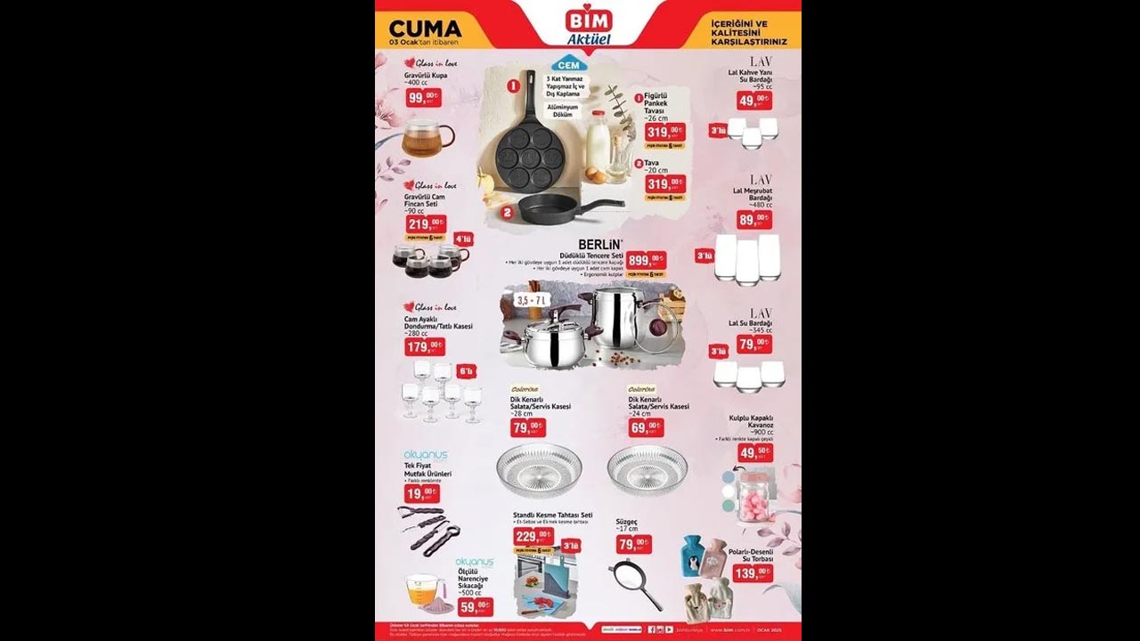 Foto - Yılın ilk indirim kataloğu açıklandı! BİM'de 2-3 Ocak indirimleri belli oldu