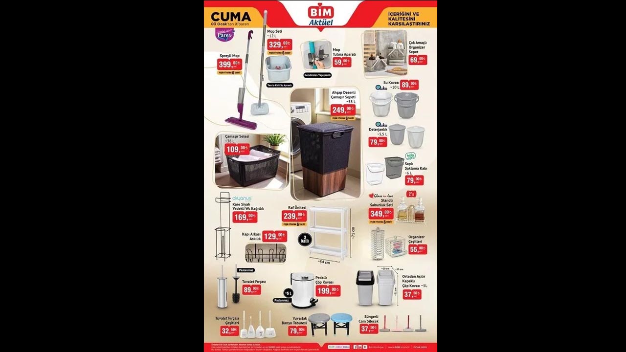 Foto - Yılın ilk indirim kataloğu açıklandı! BİM'de 2-3 Ocak indirimleri belli oldu