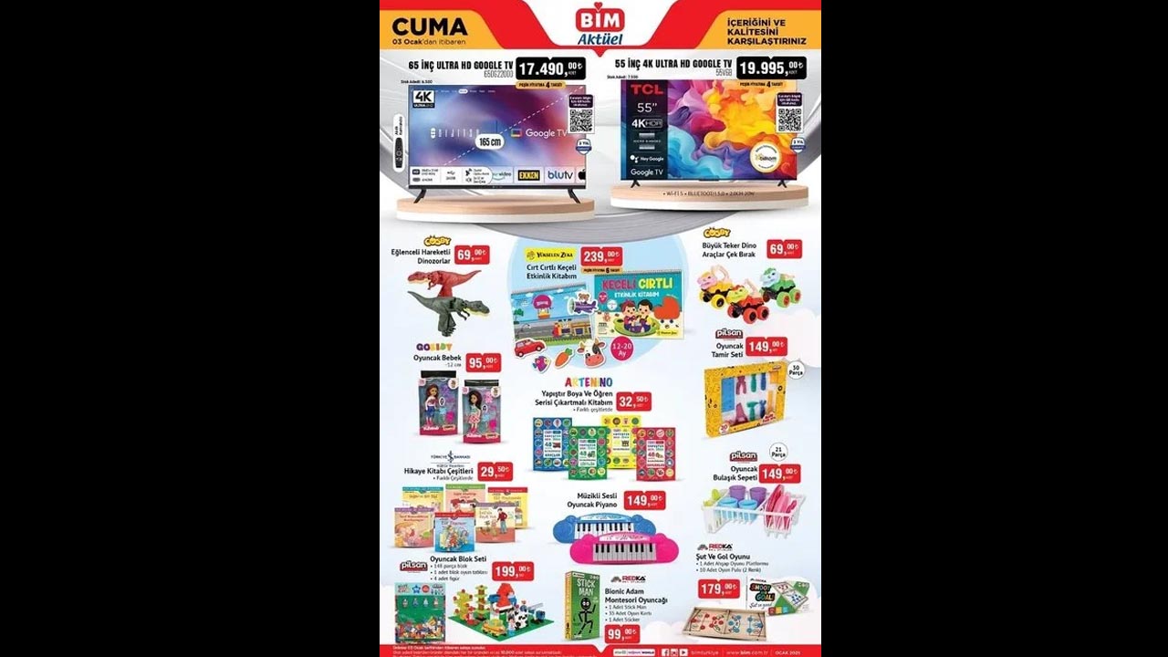 Foto - Yılın ilk indirim kataloğu açıklandı! BİM'de 2-3 Ocak indirimleri belli oldu