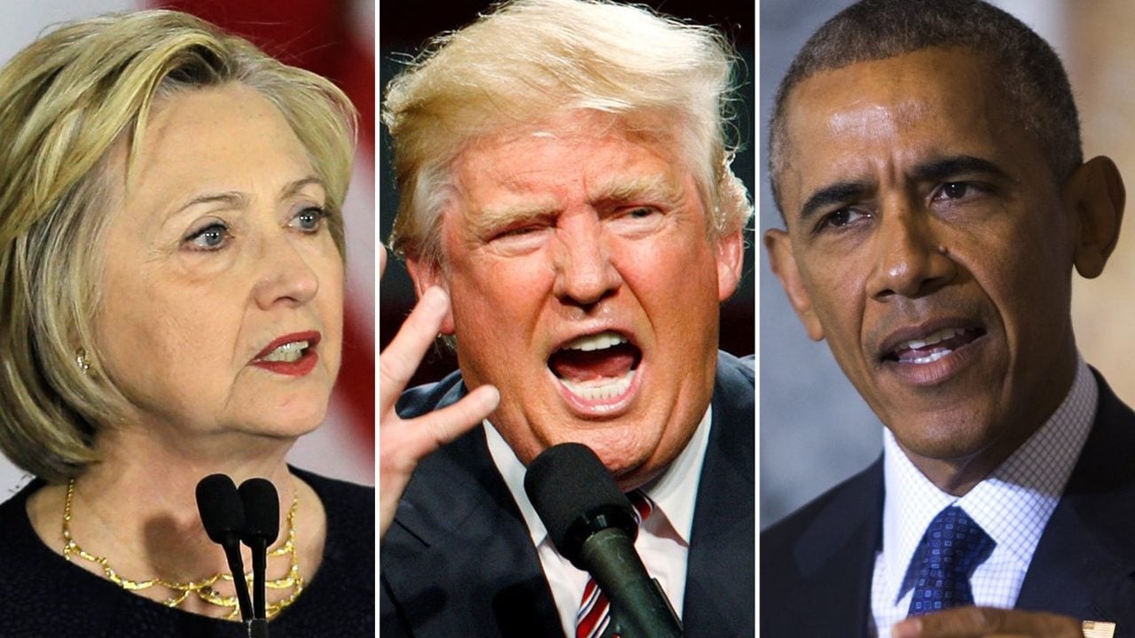 Yiyin birbirinizi ete para vermeyin! Trump’tan Obama ve Clİnton’a tehdit