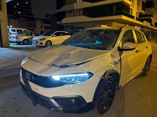 Foto - Yok böyle kaza! Seyir halindeki otomobile at çarptı