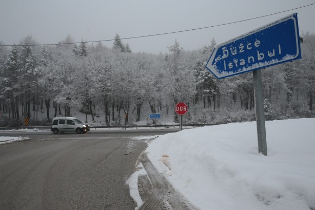 Foto - Yola çıkacaklar dikkat! Kar yağışı başladı