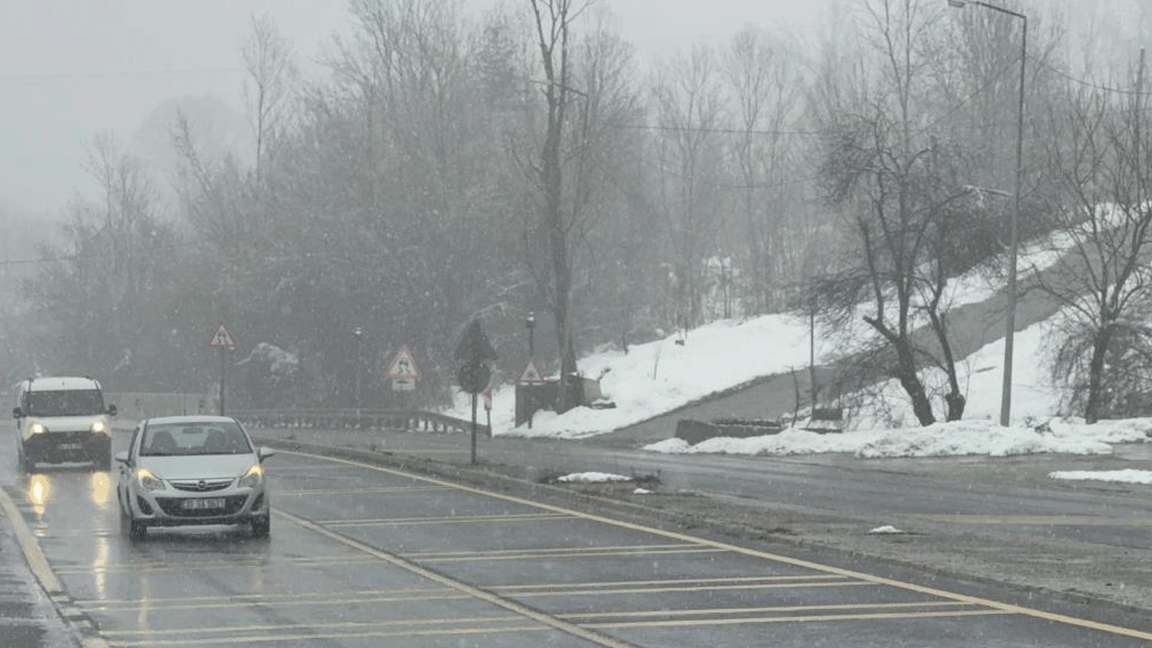 Foto - Yola çıkacaklar dikkat! Kar yağışı etkili oluyor