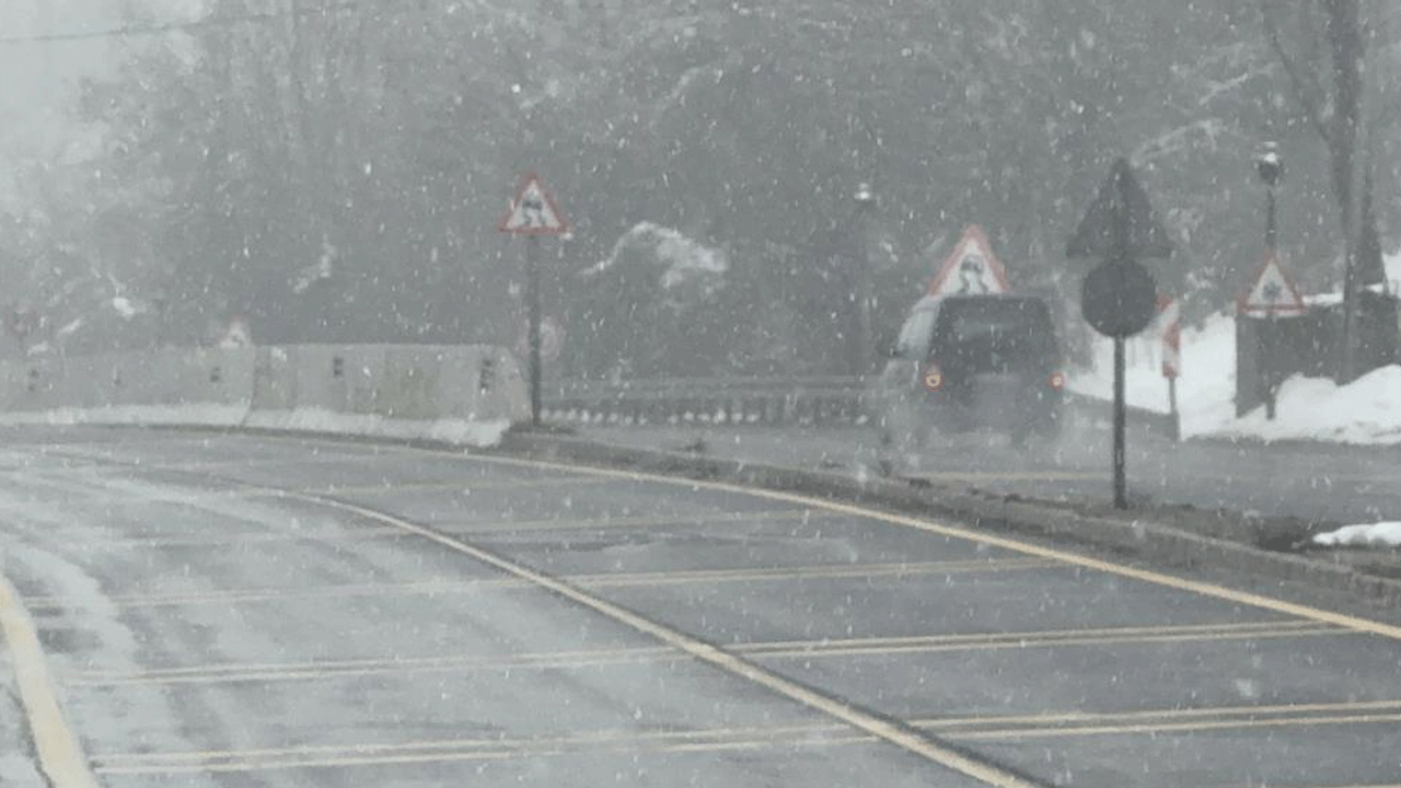 Foto - Yola çıkacaklar dikkat! Kar yağışı etkili oluyor