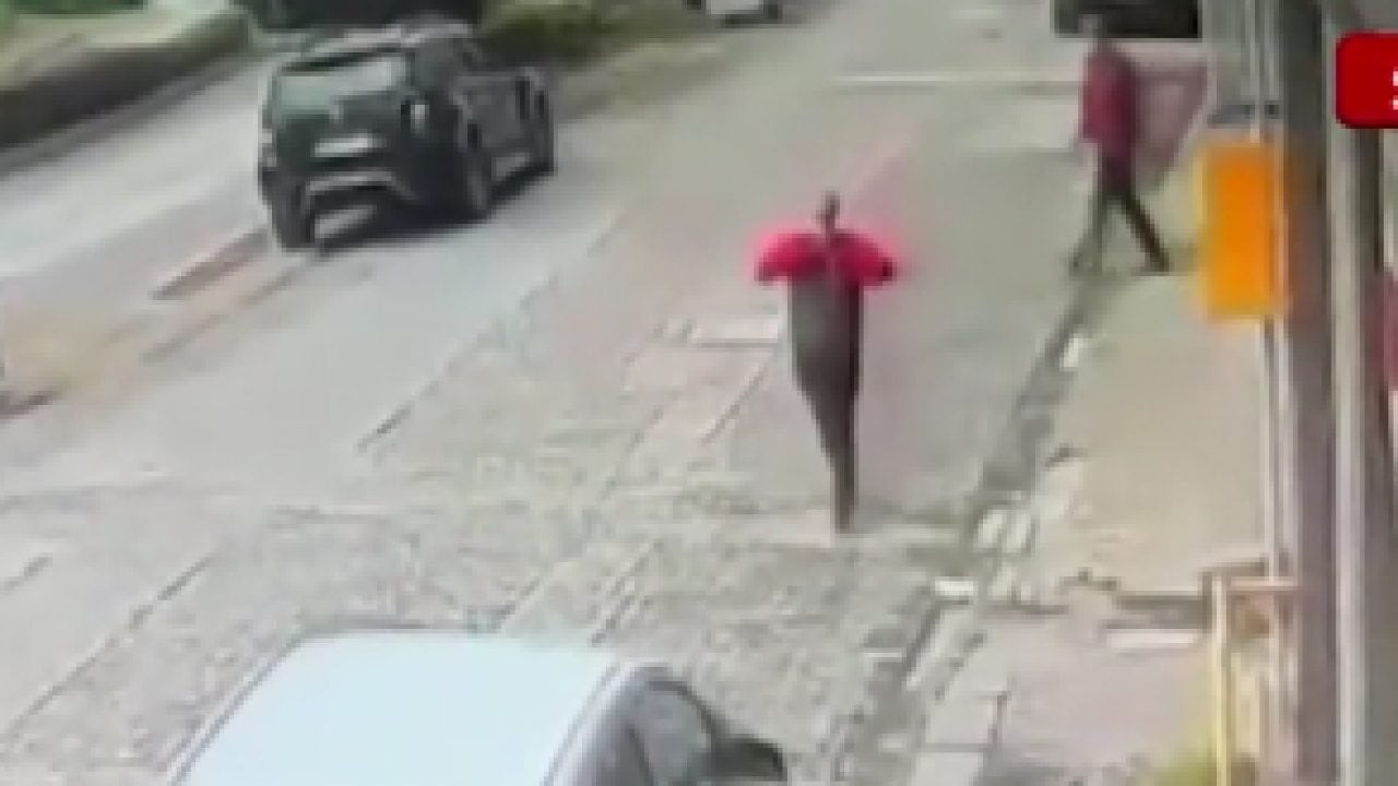 Yoldan geçerken gördüler: Montla yere düşmesini engellediler!