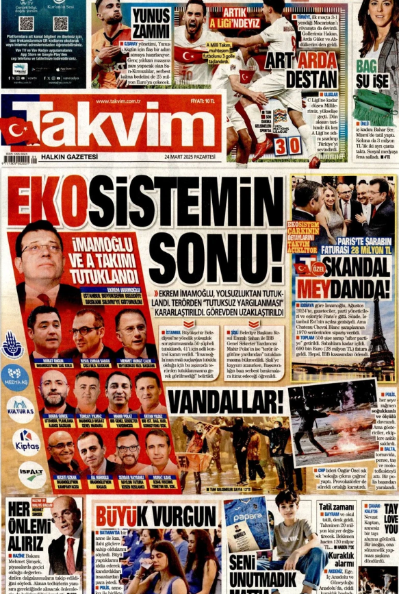 Foto - Yolsuzluktan Tutuklanmıştı! Hangi gazete haberi nasıl verdi? İşte akılalmaz manşetler