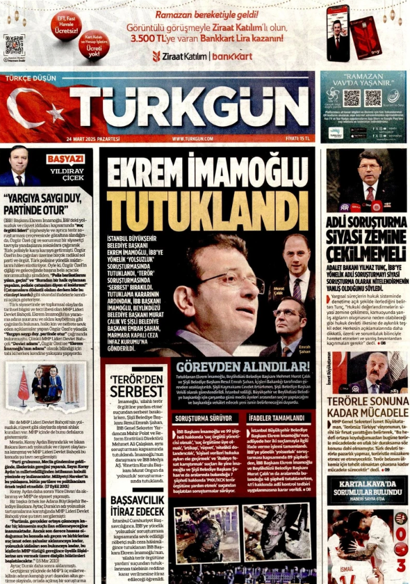 Foto - Yolsuzluktan Tutuklanmıştı! Hangi gazete haberi nasıl verdi? İşte akılalmaz manşetler