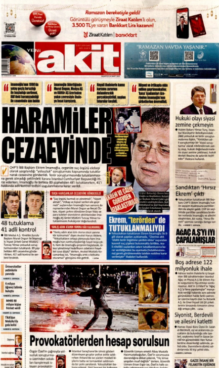 Foto - Yolsuzluktan Tutuklanmıştı! Hangi gazete haberi nasıl verdi? İşte akılalmaz manşetler