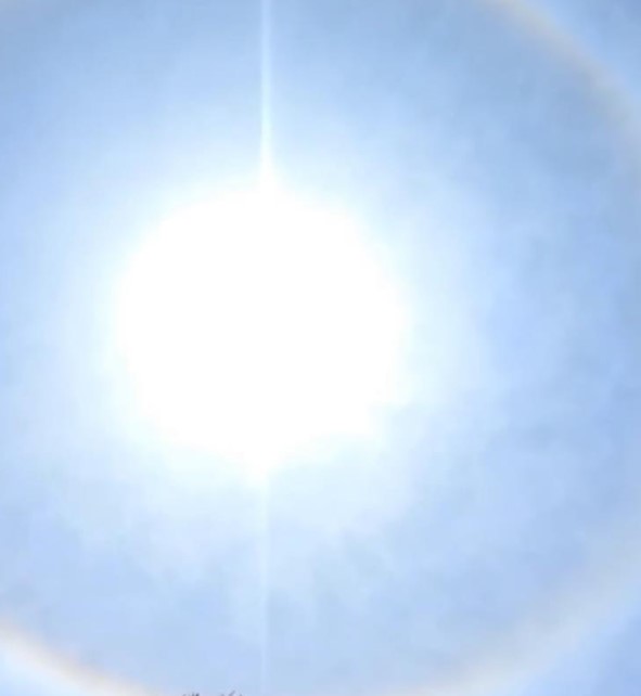 Foto - Yüksekova'da gökyüzünde beliren hale büyüledi!