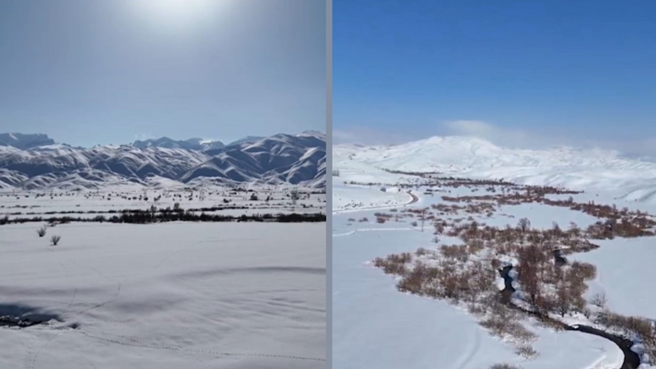 Yüksekova’nın saklı cenneti: Menderesler ve karlı dağların büyüleyici dansı!