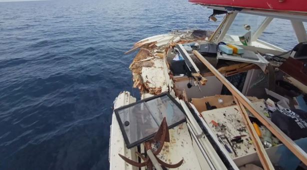 Foto - Yunan askerlerinden Mavi Vatan'da alçak saldırı! Zürafa Adası açıklarında vurdular
