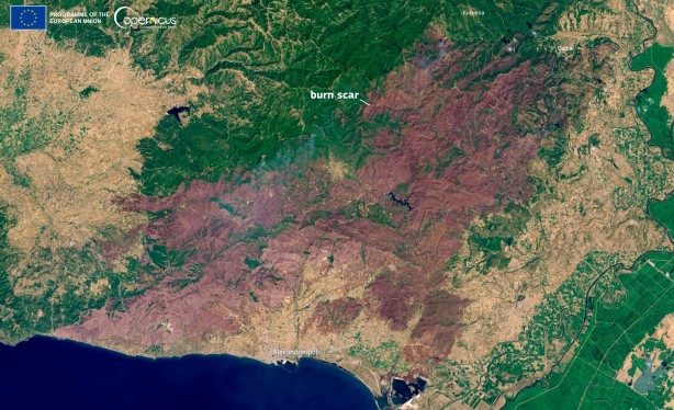 Foto - Yunanistan cayır cayır yanıyor! AB duyurdu: En büyük yangınla karşı karşıya!