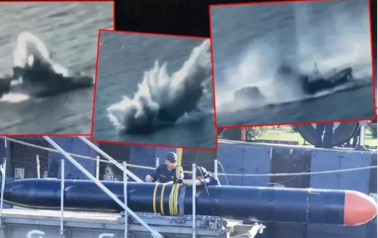 Foto - Yunanistan çok ama çok tedirgin! Böyle duyurdular: Türk roketi gemiyi ortadan ikiye ayırdı