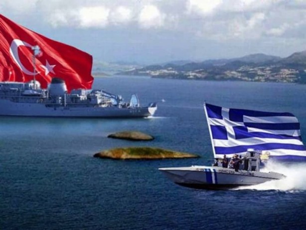 Foto - Yunanistan için bölgeye savaş gemileri yolladılar! Türkiye'ye karşı alçak adım