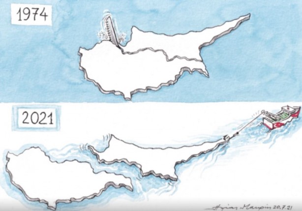 Foto - Erdoğan'ın hamlesi Yunanistan'ı panikletti! Bakın karikatürle nasıl yorumladılar