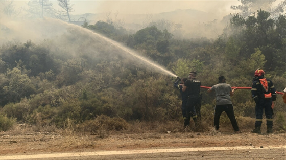 Foto - Yunanistan'da orman yangınları sürüyor: Alevler Türk köylerine ulaştı