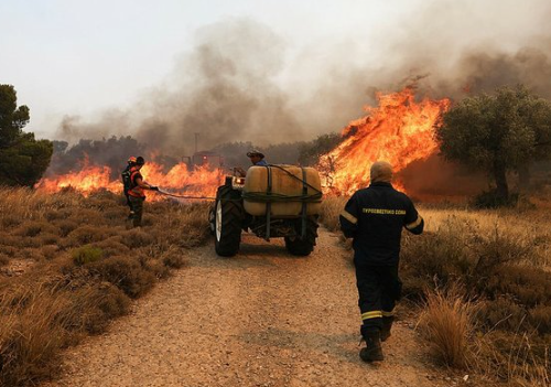 Foto - Yunanistan'da orman yangınları sürüyor: Alevler Türk köylerine ulaştı