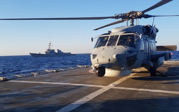 Foto - Yunanistan'dan ABD ile birlikte yeni provokasyon: Doğu Akdeniz'den ilk görüntüler geldi!