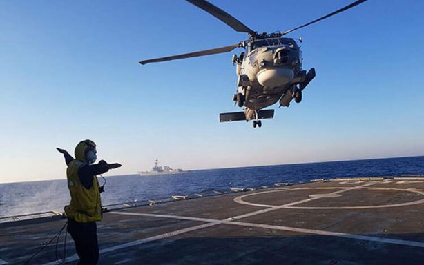 Foto - Yunanistan'dan ABD ile birlikte yeni provokasyon: Doğu Akdeniz'den ilk görüntüler geldi!