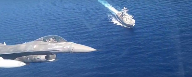 Foto - Yunanistan'dan ABD ile birlikte yeni provokasyon: Doğu Akdeniz'den ilk görüntüler geldi!