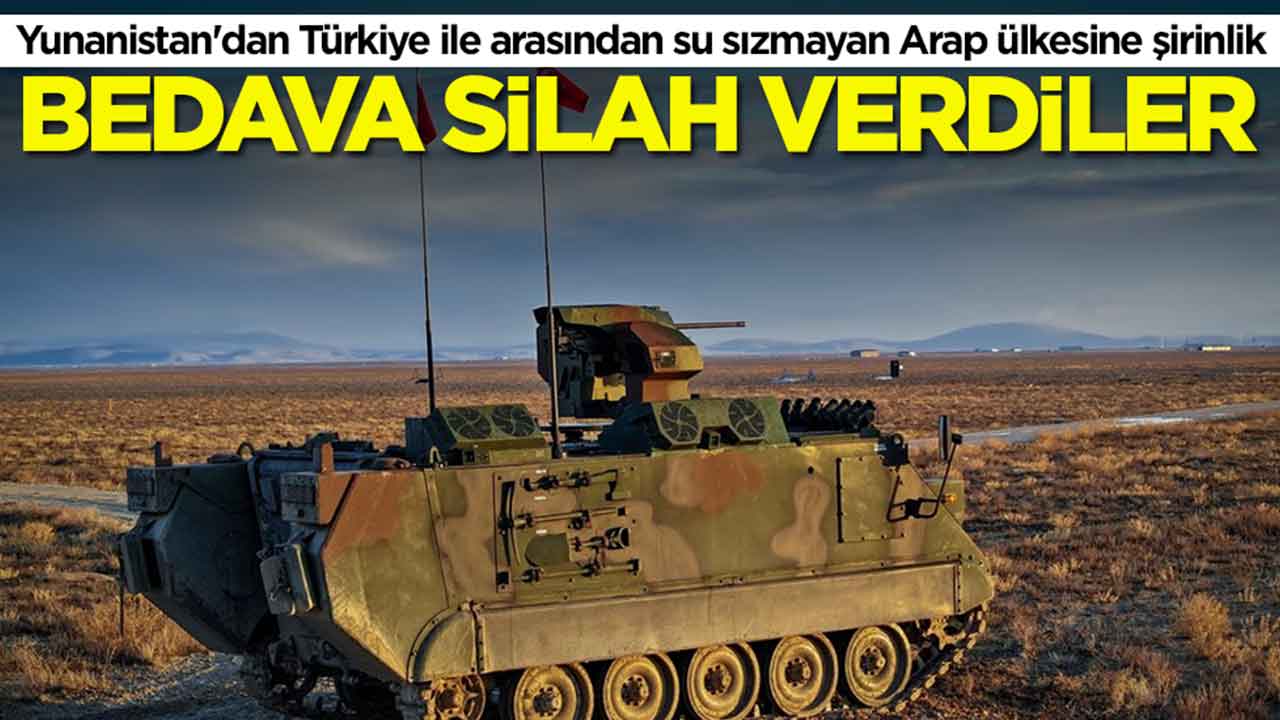 Yunanistan'dan Türkiye ile arasından su sızmayan Arap ülkesine şirinlik: Bedava silah verdiler