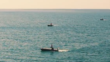 Foto - Dünyayı şoka sokacak anlar! Bayraktar TB2 işaretledi, Türk İDA'sı gemiyi bir anda batırdı