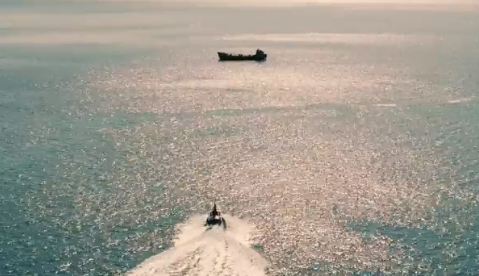 Foto - Dünyayı şoka sokacak anlar! Bayraktar TB2 işaretledi, Türk İDA'sı gemiyi bir anda batırdı