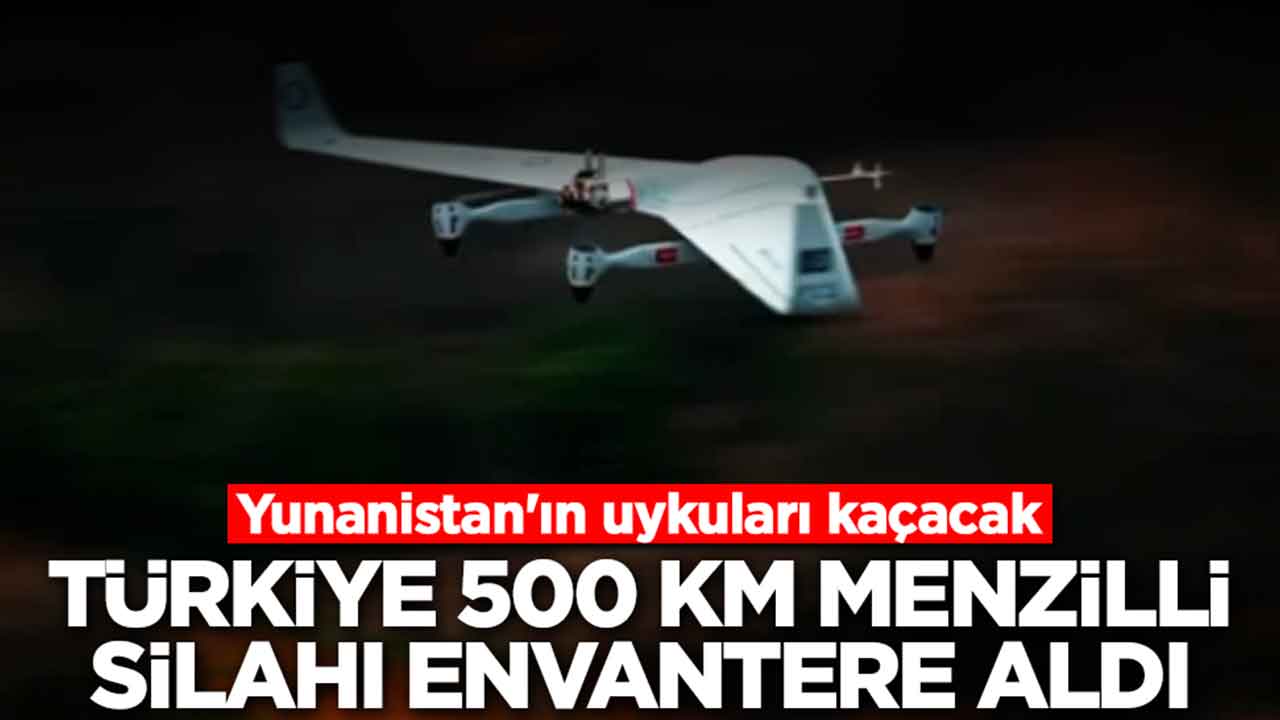 Yunanistan'ın uykuları kaçacak: Türkiye 500 km menzilli silahı envantere aldı