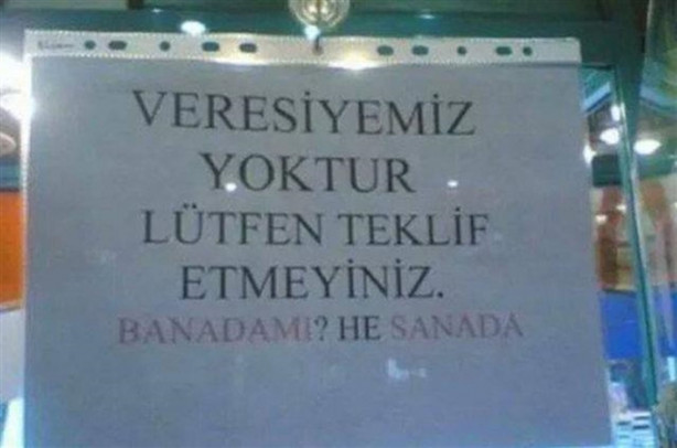 Foto - Yurdum esnafından komik yazılar