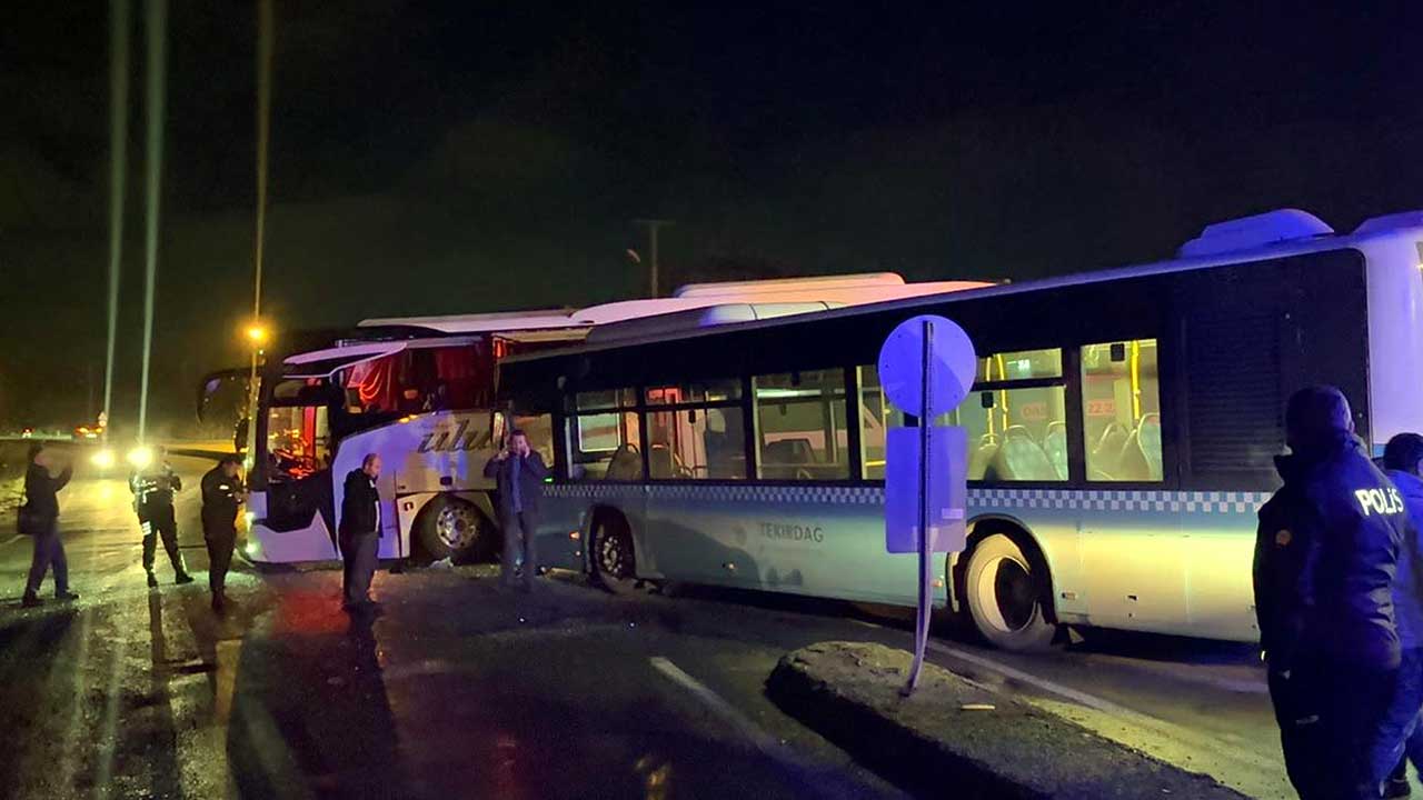 Yürekler ağza geldi! Yolcu otobüsü ile halk otobüsü çarpıştı: Çok sayıda yaralı var