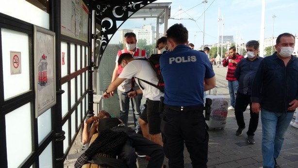 Yürekleri sızlatan görüntü! Tramvayda uyuşturucu krizine girdi