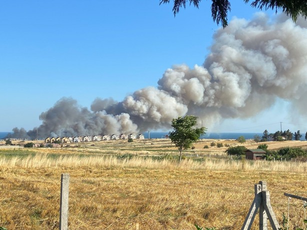 Foto - Yürekleri yakan görüntü! Silivri’de buğday tarlası alev alev yandı