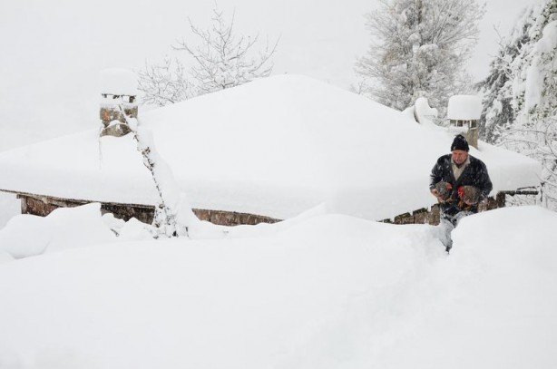 Foto - Yurtta kış böyle yaşanıyor