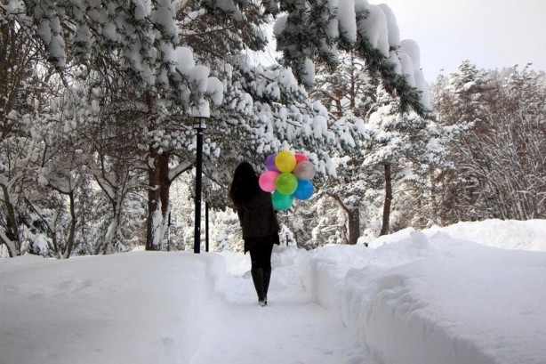 Foto - Yurtta kış böyle yaşanıyor