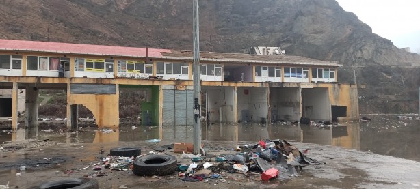 Foto - Yusufeli Barajı'nın suları ilçenin sanayi sitesine ulaştı