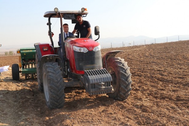 Foto - Yüzde 75 hibe desteği! Kırmızı mercimek tohumu toprakla buluştu