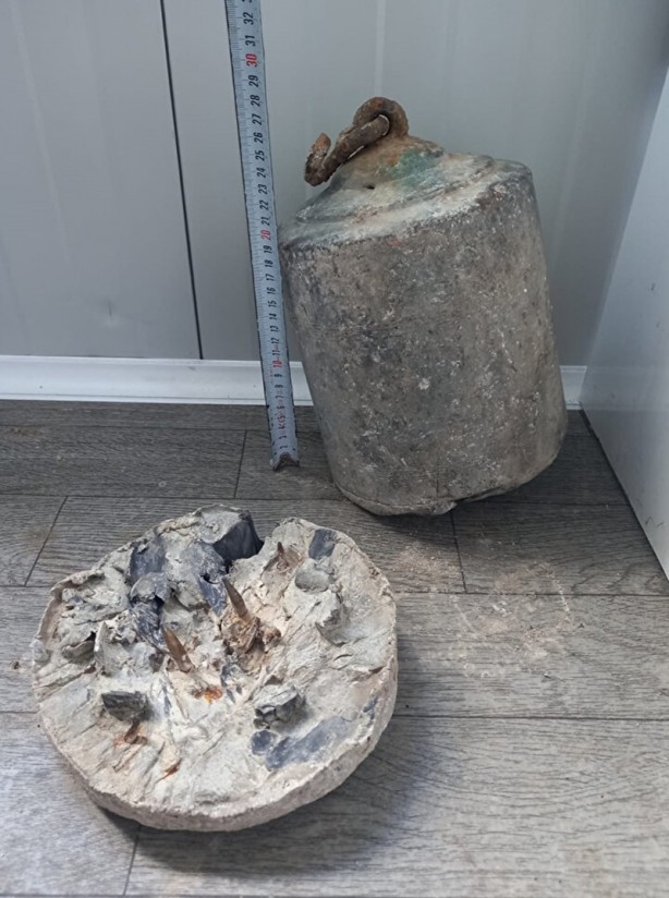 Yüzyıllar sonra ortaya çıktı! Betonun içine gömülü halde bulundu