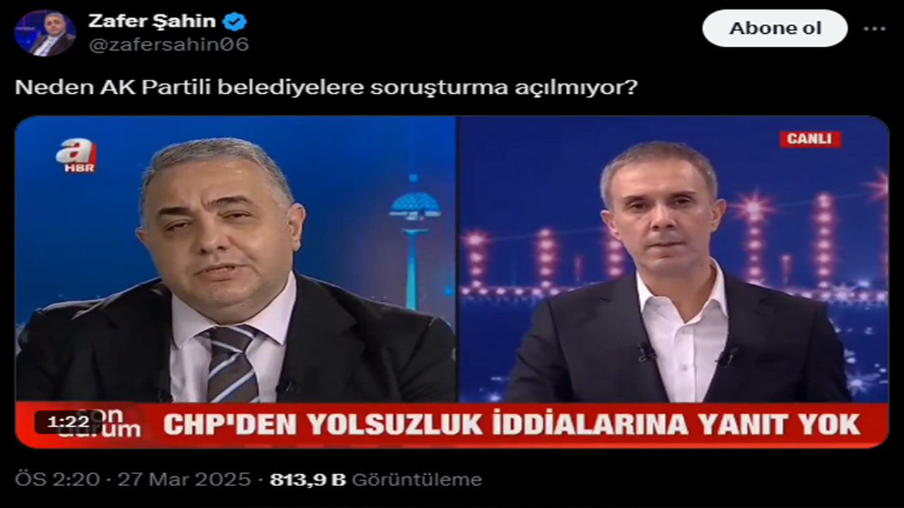 Foto - Zafer Şahin'den olay sözler! 'Neden AK Partili belediyelere soruşturma açılmıyor?'