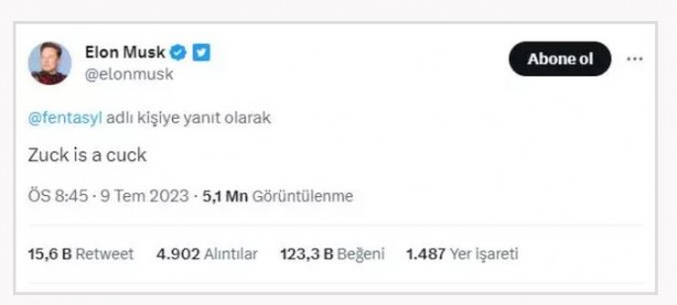 Foto - Zenginlerin rekabet kavgası! Elon Musk'tan Zuckerberg'e ağza alınmayacak hakaret